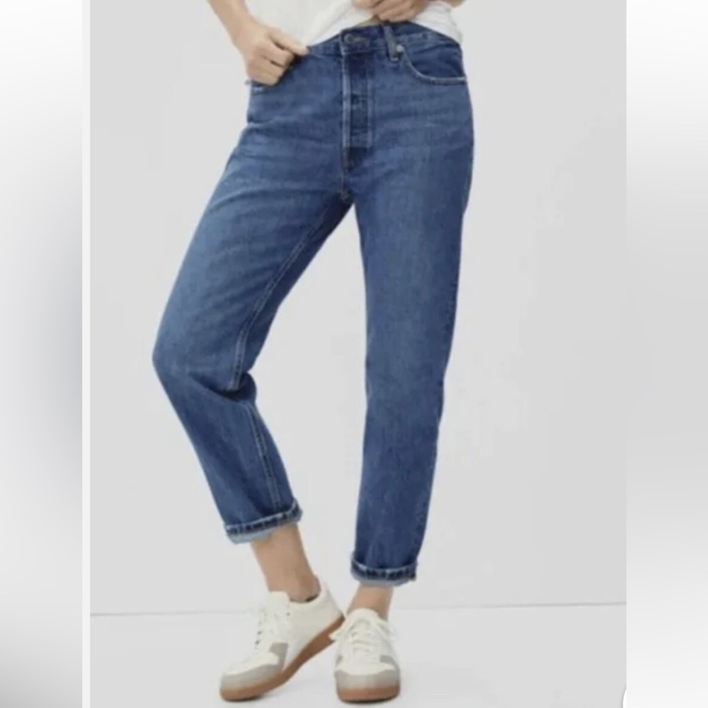 Everlane organic cotton relaxed fit straight jeans size 28
